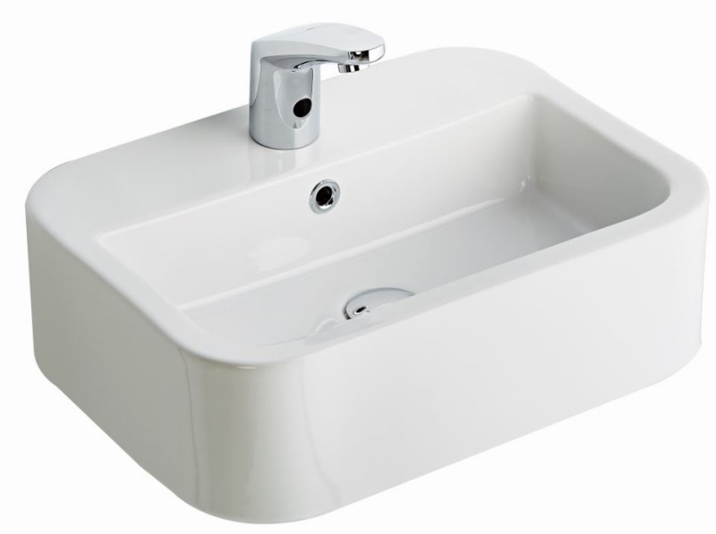 Aqua Tezgah üstü Oval Dikdörtgen Lavabo 56cm